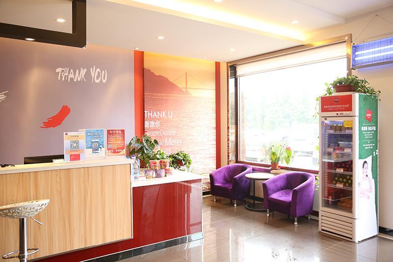 Thank Inn Chain Hotel Shandong Weifang Qingzhou Railway Station Gaoliu Exteriör bild