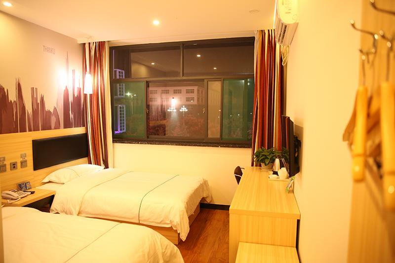 Thank Inn Chain Hotel Shandong Weifang Qingzhou Railway Station Gaoliu Exteriör bild